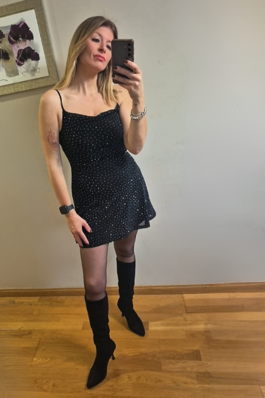 Vestido Brillo de media noche