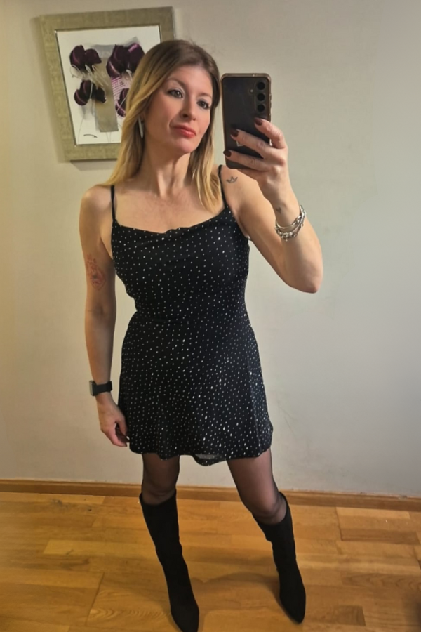 Vestido Brillo de media noche