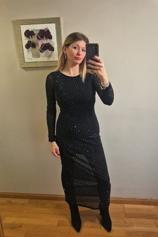 Vestido Brillo Largo