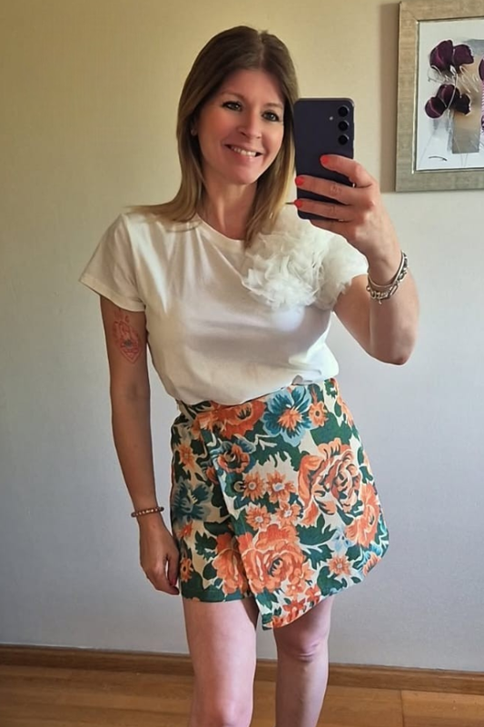 Camiseta flor