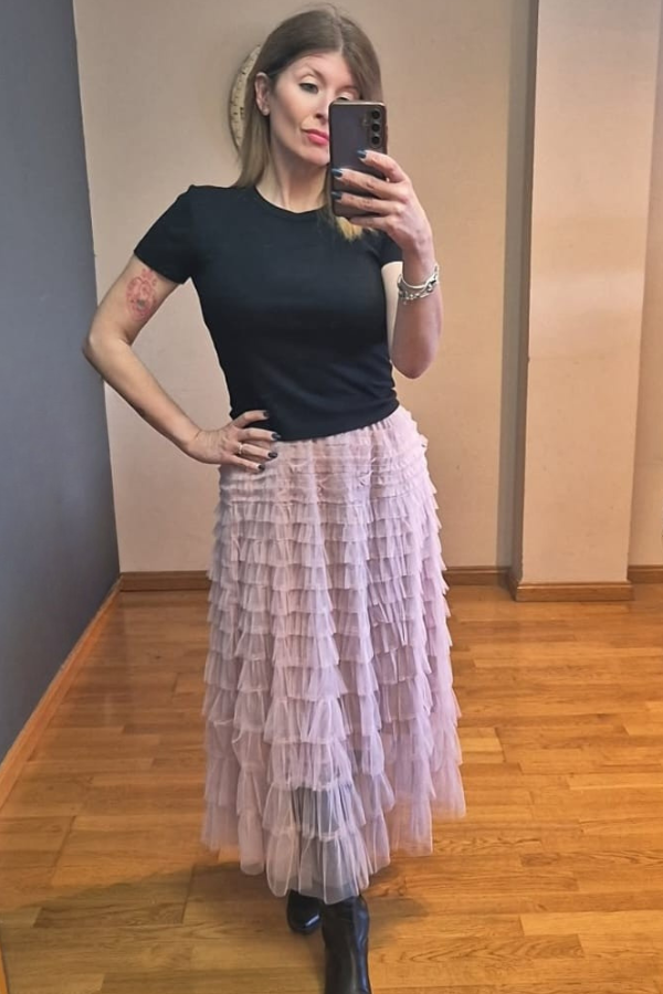 Falda Tul Onda