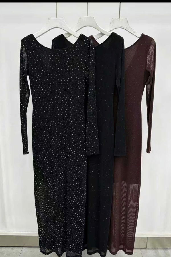 Vestido Brillo Largo