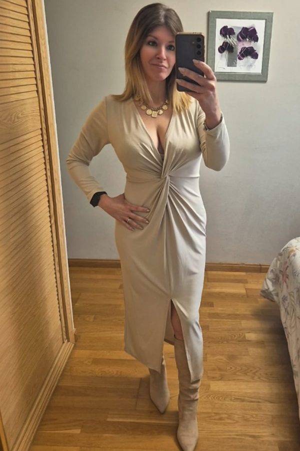 Vestido Crema